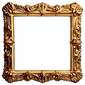 Classic Gold Frame Border PNG   hjy5 PNG