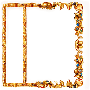 Classic Golden Border PNG odl PNG