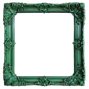 Classic Green Frame Png 18 PNG Image