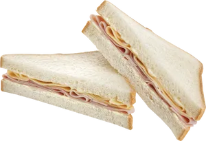 Classic Hamand Cheese Sandwich PNG Image