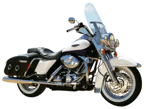 Classic Harley Davidson Motorcycle PNG Image