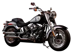 Classic Harley Davidson Motorcycle PNG Image