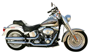 Classic Harley Davidson Motorcycle PNG Image