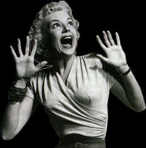 Classic Horror Scream PNG image with transparent background