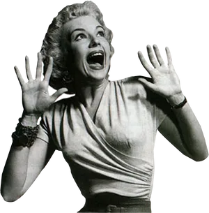 Classic Horror Scream PNG Image