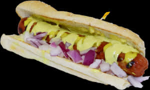 Jumbo Hot Dog From Triangle Drive In - Hot Dog, HD Png Download PNG image with transparent background