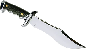 Classic Hunting Knife Isolated PNG Image