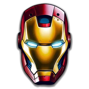 Classic Iron Man Helmet Art Png May PNG Image