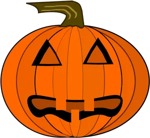 Classic Jack O Lantern Face PNG Image