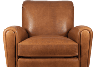 Classic Leather Armchair PNG image with transparent background