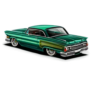 Classic Lowrider Car Design Png Upf PNG Image