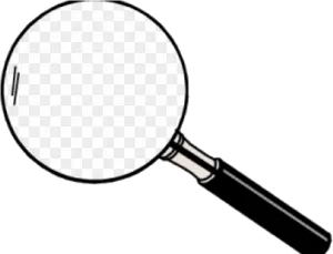 Classic Magnifying Glass Icon PNG Image