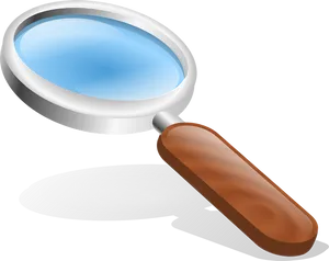 Classic Magnifying Glass Illustration PNG Image