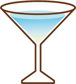 Clip Art Martini Glasses Cartoon - Cartoon Martini Glass, HD Png Download PNG image with transparent background