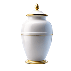Classic Memorial Urn PNG puv PNG with transparent background
