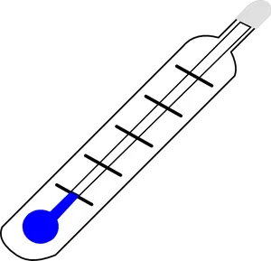 Classic Mercury Thermometer Illustration PNG Image