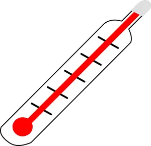 Classic Mercury Thermometer Vector PNG Image