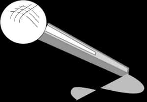 Classic Microphone Vector Illustration PNG image with transparent background