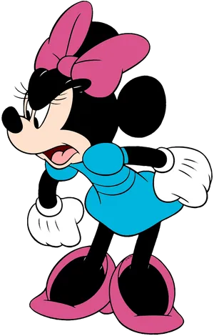 Classic Minnie Mouse Pose PNG Image