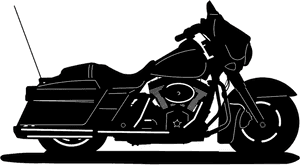 Custom Harley Harley-davidson Street Motorcycle Clip - Harley Street Glide Clip Art, HD Png Download PNG image with transparent background