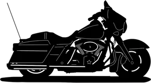 Classic Motorcycle Silhouette PNG Image