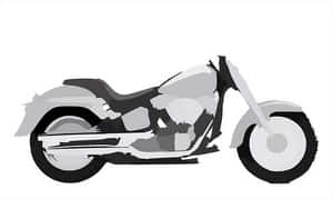 Classic Motorcycle Vector Illustration PNG image with transparent background