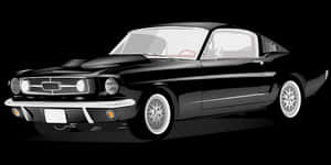 Classic Muscle Car Illustration PNG image with transparent background