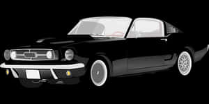 Classic Muscle Car Vector PNG with transparent background