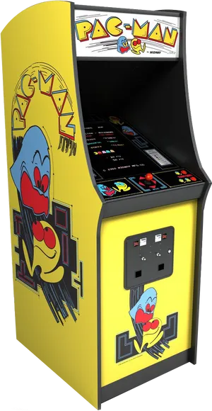 Classic Pac Man Arcade Machine PNG Image