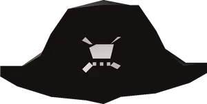 Classic Pirate Hat Vector PNG Image