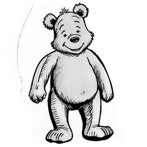 Classic Pooh Bear Drawing Png 90 PNG Image