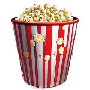 Classic Popcorn Bucket Png 06132024 PNG Image