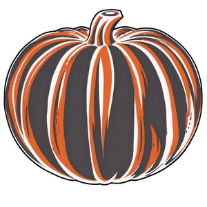 Classic Pumpkin Outline Design PNG nbd71 PNG