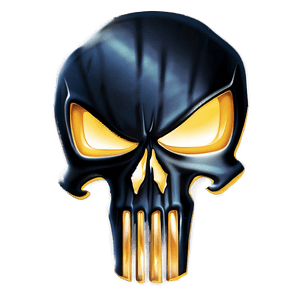 Classic Punisher Skull Icon PNG din28 PNG with transparent background