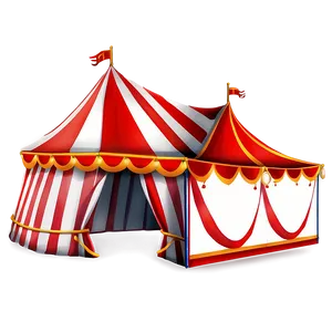 Classic Red And White Circus Tent Png 43 PNG Image