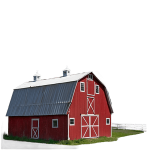 Classic Red Barn PNG ryf PNG
