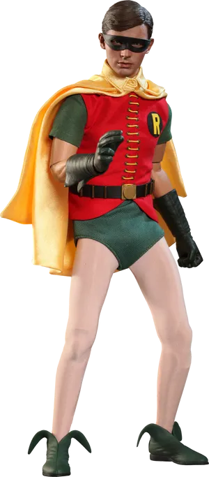 Classic Robin Costume Pose PNG Image