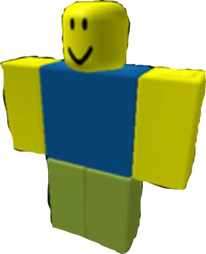 Classic Roblox Avatar Smile PNG Image