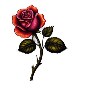 Classic Rose Tattoo Design PNG 22 PNG image with transparent background