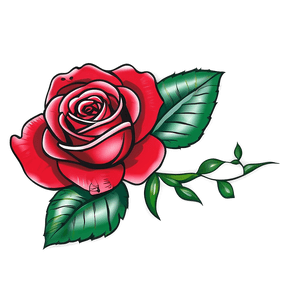 Classic Rose Tattoo Design PNG fgg PNG image with transparent background