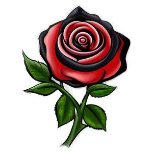 Classic Rose Tattoo Design PNG oar PNG image with transparent background