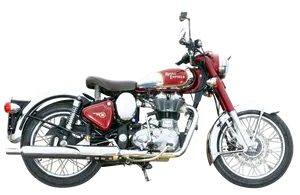 Classic Royal Enfield Motorcycle PNG Image