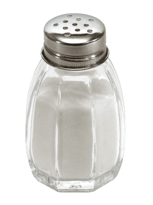 Classic Salt Shaker Filled With Salt PNG image with transparent background