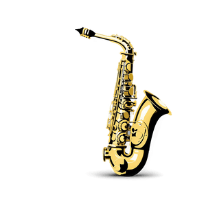 Classic Saxophone Design PNG 05252024 PNG
