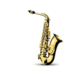 Classic Saxophone Design Png 05252024 PNG Image