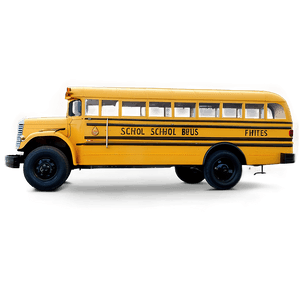 Classic School Bus Front View PNG iyh51 PNG