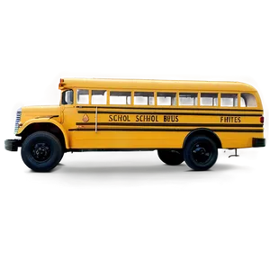 Classic School Bus Front View Png Iyh51 PNG Image