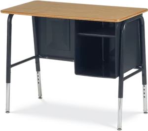 Classic School Desk Design PNG Image