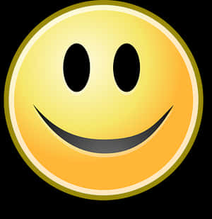 Classic Smiley Face Emoji PNG image with transparent background