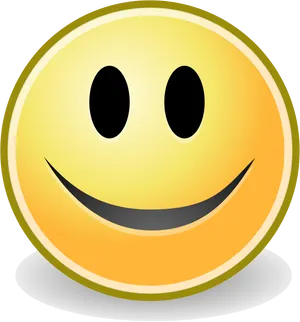 Classic Smiley Face Emoji.png PNG Image